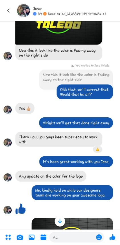 Client conversation with Jose Toledo